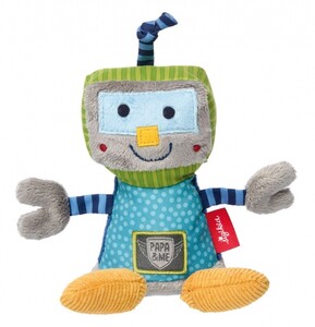 Герои мультфильмов: Мягкая игрушка Робот (16 см) Sigikid
