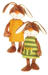 М'які іграшки: Кролик в платті (40 см) Sigikid