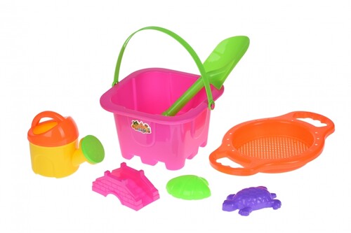 Наборы для песка и воды: Набор для игры с песком - Розовый (7 шт.) Same Toy