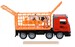 Машинка інерційна Super Combination Вантажівка (червоний) для перевезення тварин Same Toy дополнительное фото 2.