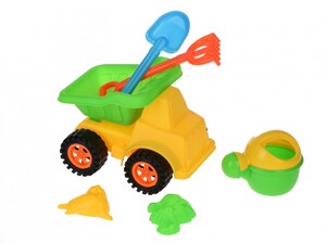 Игры и игрушки: Набор для игры с песком Зеленый кузов (6 ед.) Same Toy