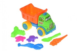 Ігри та іграшки: Набір для гри з піском з Машинкою (7 шт.) Same Toy