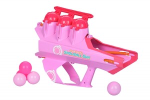 Игры и игрушки: Игрушечное оружие 2 в 1 - Бластер розовый с 3 отделениями Same Toy