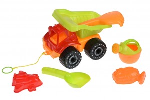 Ігри та іграшки: Набір для гри з піском Вантажівка червоний (6 од.) Same Toy