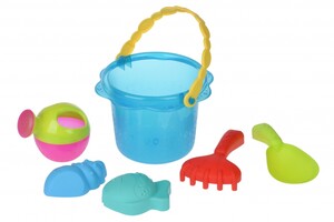 Розвивальні іграшки: Набір для гри з піском Відерце блакитне (6 од.) Same Toy