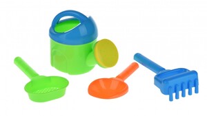 Наборы для песка и воды: Набор для игры с песком с Лейкой (зеленый) (4 шт.) Same Toy