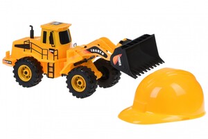 Игры и игрушки: Набор машинок Builder Трактор + каска Same Toy