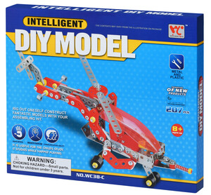 Повітряний транспорт: Конструктор металевий — Літак (207 ел.) Same Toy