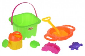 Розвивальні іграшки: Набір для гри з піском Зелений (7 шт.) Same Toy