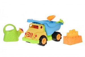 Розвивальні іграшки: Набір для гри з піском Вантажівка жовта (6 од.) Same Toy