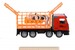 Машинка інерційна Super Combination Вантажівка (червоний) для перевезення тварин з причепом Same Toy дополнительное фото 1.