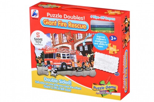 Класичні: Пазл-розмальовка Пожежна машина Same Toy