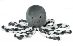Тварини: М'яка іграшка Lapiduo Octopus (сірий) Nattou