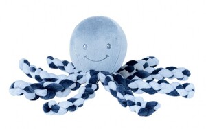 М'які іграшки: М'яка іграшка Lapiduo Octopus (синій) Nattou