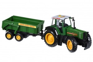 Городская и сельская техника: Машинка Tractor Трактор с прицепом Same Toy