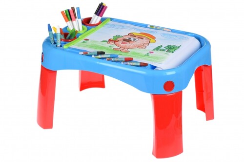 Мольберты, доски, парты: Обучающий стол My Fun Creative table с аксессуарами Same Toy
