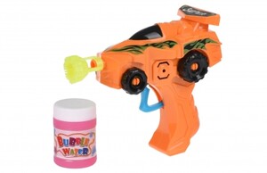 Ігри та іграшки: Мильні бульбашки Bubble Gun Машинка (помаранчева) Same Toy