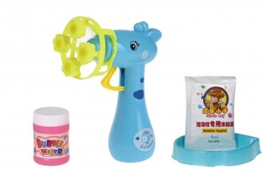 Мильні бульбашки Bubble Gun Жираф (синій) Same Toy