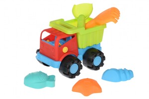 Ігри та іграшки: Набір для гри з піском — Вантажівка червона (6 од.) Same Toy