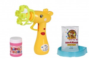 Спортивные игры: Мыльные пузыри Bubble Gun Жираф (желтый) Same Toy