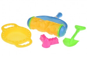 Розвивальні іграшки: Набір для гри з піском з Валиком (жовтий) (4 шт.) Same Toy