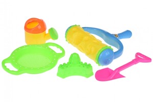 Розвивальні іграшки: Набір для гри з піском з Валиком (жовтий) 5 шт. Same Toy