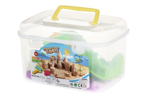 Лепка и пластилин: Волшебный песок Omnipotent Sand Замок(сиреневый) 12 ед. Same Toy