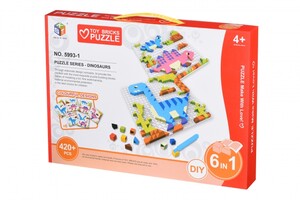 Пазлы и головоломки: Пазл-мозаика "Динозавры" (420 эл.) Same Toy