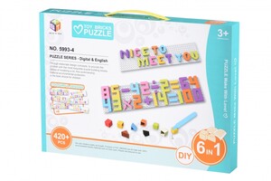 Мозаики: Пазл-мозаика "Математика и слова" (420 эл.) Same Toy