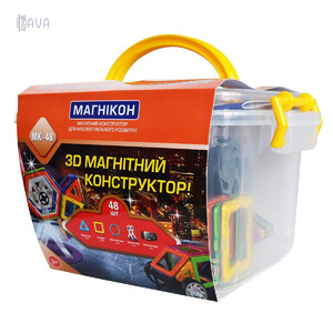Магнитные конструкторы: Магнитный конструктор Магникон «Звездолет», 48 деталей (MK-48)