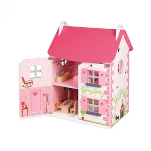 Ігри та іграшки: Ляльковий будиночок з меблями Janod, J06581