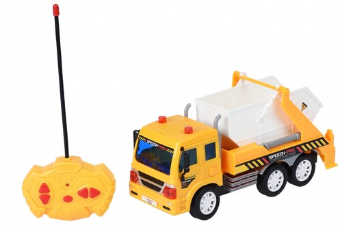 Городская и сельская техника: Машинка на р/у CITY Грузовик с контейнером (желтый) Same Toy