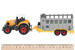 Машинка Farm Трактор с прицепом (3 шт.) Same Toy дополнительное фото 4.