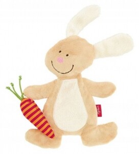Ігри та іграшки: Іграшка Кролик з шарудіннім(18 см) Sigikid