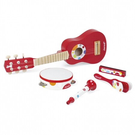 Дитяча гітара: Набір музичних інструментів Janod, J07626
