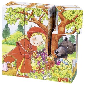 Пазли і головоломки: Кубики дерев'яні — Час казок Goki
