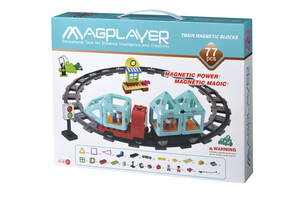 Игры и игрушки: Конструктор Поезд 77 эл. (MPH2-77) MagPlayer