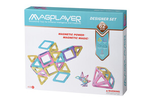 Головоломки та логічні ігри: Конструктор магнітний набір 62 ел. (MPH2-62) MagPlayer