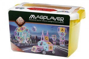Игры и игрушки: Конструктор магнитный набор бокс 121 эл. (MPT2-121) MagPlayer