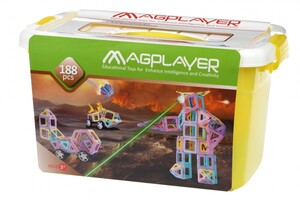 Игры и игрушки: Конструктор магнитный набор бокс 188 эл. (MPT2-188 MagPlayer