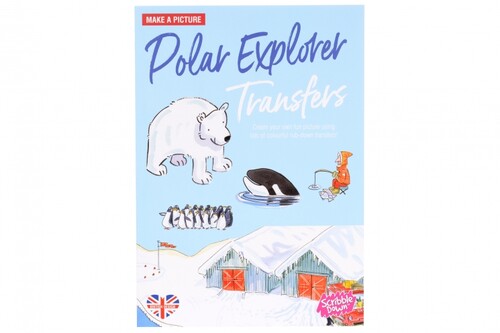 Щоденники, розмальовки та наліпки: Перебивні наклейки — Північний полюс Scribble Down