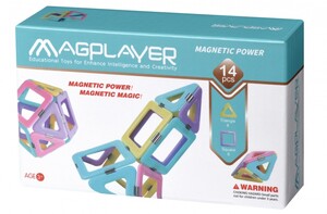 Магнітні конструктори: Конструктор магнітний (набір 14 ел.) MagPlayer