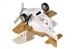 Літак металевий інерційний Aircraft (коричневий) Same Toy дополнительное фото 2.