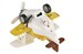Самолет металлический инерционный Aircraft со светом и звуком (желтый) Same Toy дополнительное фото 3.