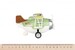 Самолет металлический инерционный Aircraft со светом и звуком (зеленый) Same Toy дополнительное фото 2.