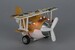 Літак металевий інерційний Aircraft зі світлом і звуком (коричневий) Same Toy дополнительное фото 1.