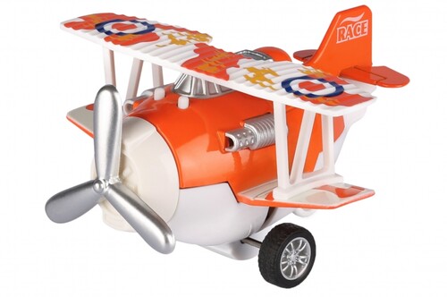 Воздушный транспорт: Самолет металлический инерционный  Aircraft (оранжевый) Same Toy
