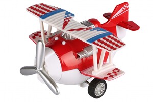 Літак металевий інерційний Aircraft (червоний) Same Toy