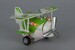 Самолет металлический инерционный  Aircraft со светом и музыкой (зеленый) Same Toy дополнительное фото 1.