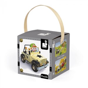 Ігри та іграшки: Набір з 2 пазлів — Автомобіль Джека Janod, J02765